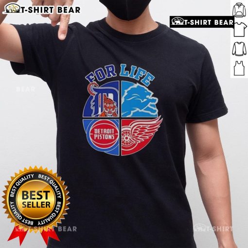 Happy Detroit Sports For Life Logo T-Shirt