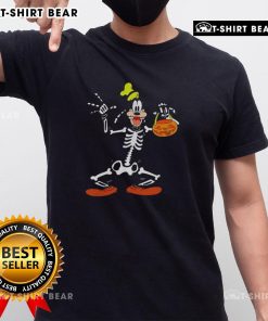 Happy Goofy In Skeleton Costume Happy Halloween Trick Or Treat T-Shirt