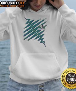 Happy Minnesota Timberwolves logo heartbeat hoodie design featuring vibrant colors and stylish graphics.