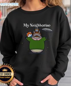 Happy My Neighborino Sweatshirt featuring a vibrant design perfect for fans of whimsical, cozy apparel.