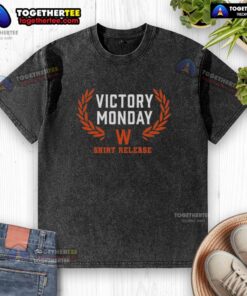 Alt Text: Happy Victory Monday CHGO Bears washed t-shirt release featuring a stylish design celebrating the team.