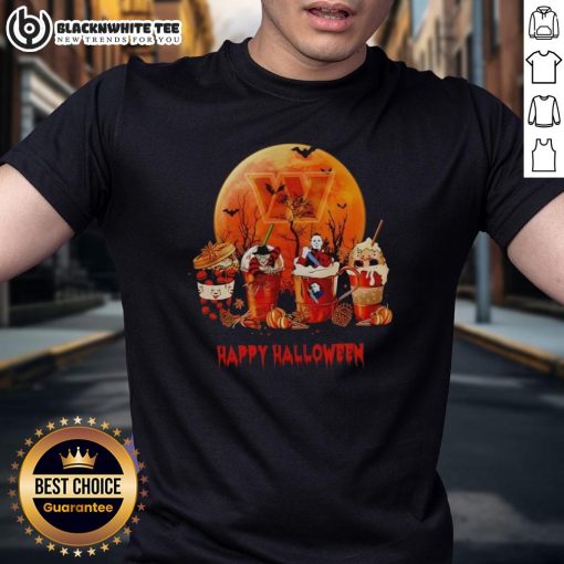 Happy Washington Commanders Halloween NFL T-Shirt featuring festive design for fans celebrating Halloween.
