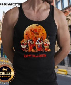 Happy Washington Commanders Halloween tank top featuring festive designs for NFL fans celebrating the spooky season.