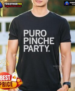 Good Puro Pinche Party T-Shirt featuring vibrant colors and fun graphics, perfect for festive celebrations and gatherings.