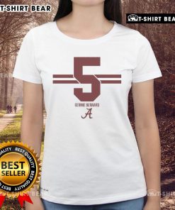 Hot Alabama Crimson Tide Football Germie Bernard 5 Stripe Ladies Tee, perfect for fans supporting their team in style.
