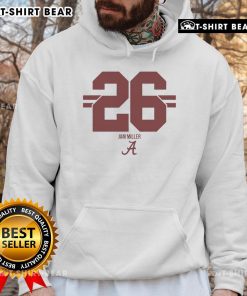 Hot Alabama Crimson Tide Football Jam Miller 26 Stripe Hoodie showcasing team spirit and stylish design for fans.