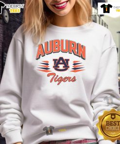 Hot Auburn Tigers logo on team spirit gear sweatshirt, perfect for fans of Auburn University and college sports apparel.