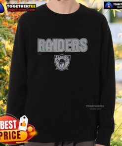 Alt Text: Vintage Hot Black Oakland Raiders Throwback Sweatshirt featuring classic team logo and bold design. Perfect for fans!