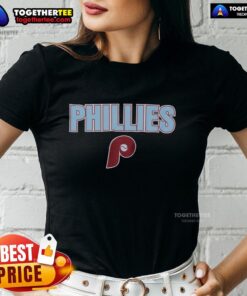 Hot Burgundy Philadelphia Phillies Throwback Ladies Tee featuring classic logo and stylish design for fans.