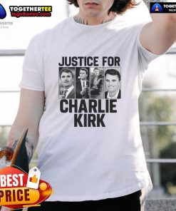 Hot Charlie Kirk Memorial Rip Justice For Charlie Tribute T-Shirt featuring bold graphics and heartfelt message.