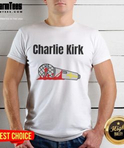 Hot Charlie Kirk Mic Drop Memorial T-Shirt featuring bold graphics and a unique design celebrating free speech.