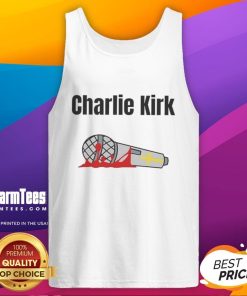 Hot Charlie Kirk Mic Drop Memorial Tank Top featuring bold graphics and a modern design for stylish summer wear.