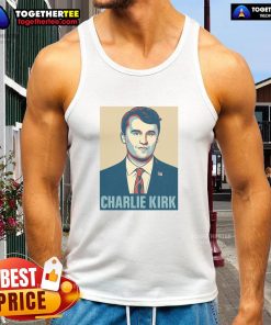 Hot Charlie Kirk poster tank top featuring a bold graphic design, perfect for fans of political merchandise.
