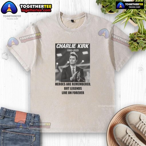 Hot Charlie Kirk Rest In Peace RIP tribute memorial MAGA washed t-shirt featuring a patriotic design for conservatives.