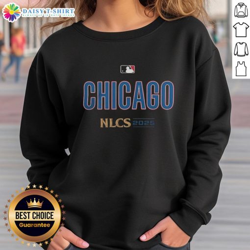 Hot Chicago Cubs 2025 NLDS National League Baseball sweatshirt featuring team colors and logo for fans.