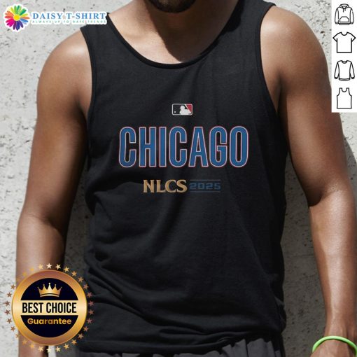 Hot Chicago Cubs 2025 NLDS National League Baseball tank top featuring team colors and logo for passionate fans.