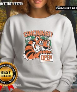 Hot Cincinnati Open in Orange 2025 sweatshirt featuring vibrant design, perfect for tennis fans and stylish athletes.