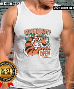 Hot Cincinnati Open in Orange 2025 tank top featuring vibrant design and comfortable fit for tennis fans.