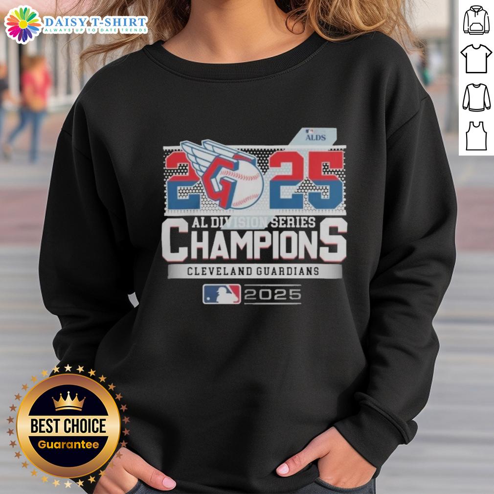 Hot Cleveland Guardians 2025 MLB Postseason AL Division Series Champions Celebration Sweatshirt Hot Cleveland Guardians 2025 MLB Postseason AL Division Series Champions Celebration Sweatshirt showcasing team pride.