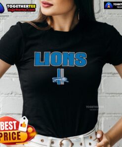 Hot Detroit Lions Throwback Ladies Tee featuring vintage team logo and stylish design for female fans.