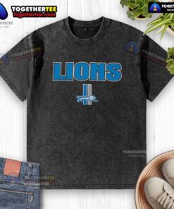 Vintage Hot Detroit Lions Throwback Washed T-Shirt featuring bold team graphics for fans and collectors.