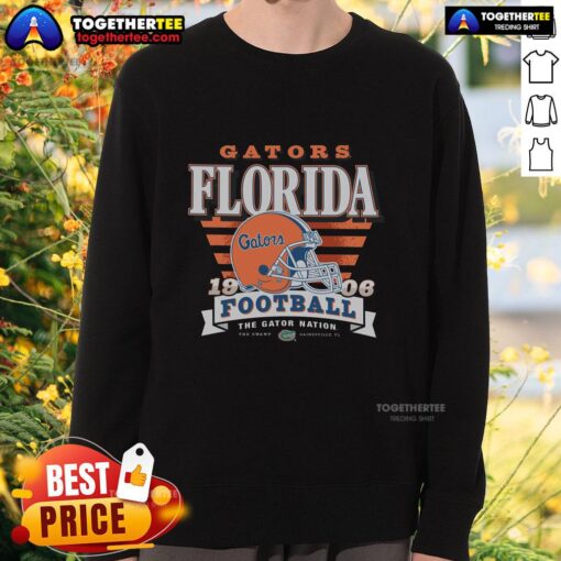 Stylish Hot Florida Gators Stripe Splash Sweatshirt with vibrant colors, perfect for game day or casual wear.