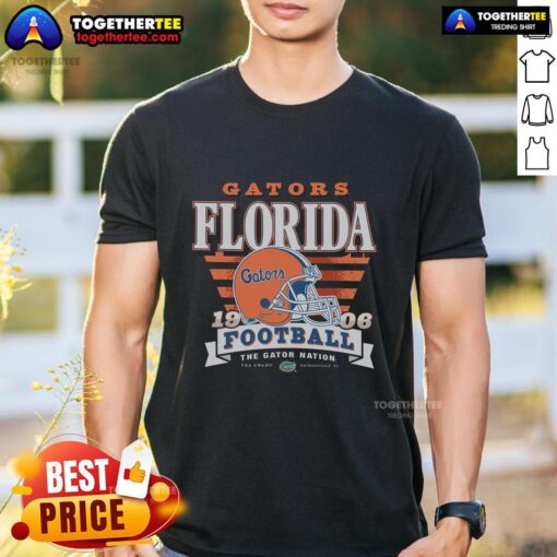 Hot Florida Gators Stripe Splash T-Shirt featuring vibrant colors and a stylish design for passionate fans.