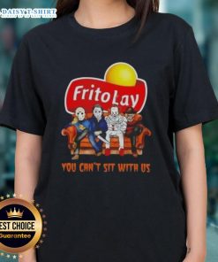 Hot Frito Lay x Horror Movies Halloween 'You Can't Sit With Us' Ladies Tee featuring a spooky design perfect for Halloween.