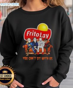 Hot Frito Lay X Horror Movies Halloween sweatshirt featuring 'You Can't Sit With Us' design for spooky season style.