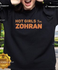 Stylish Hot Girls for Zohran sweatshirt featuring vibrant colors and trendy design, perfect for casual wear.