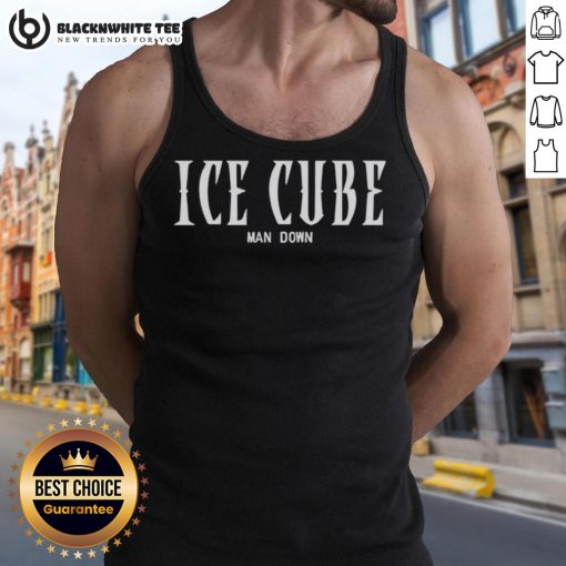 Hot Ice Cube Man wearing a stylish tank top, showcasing a vibrant design and summer-ready vibe for fashion lovers.