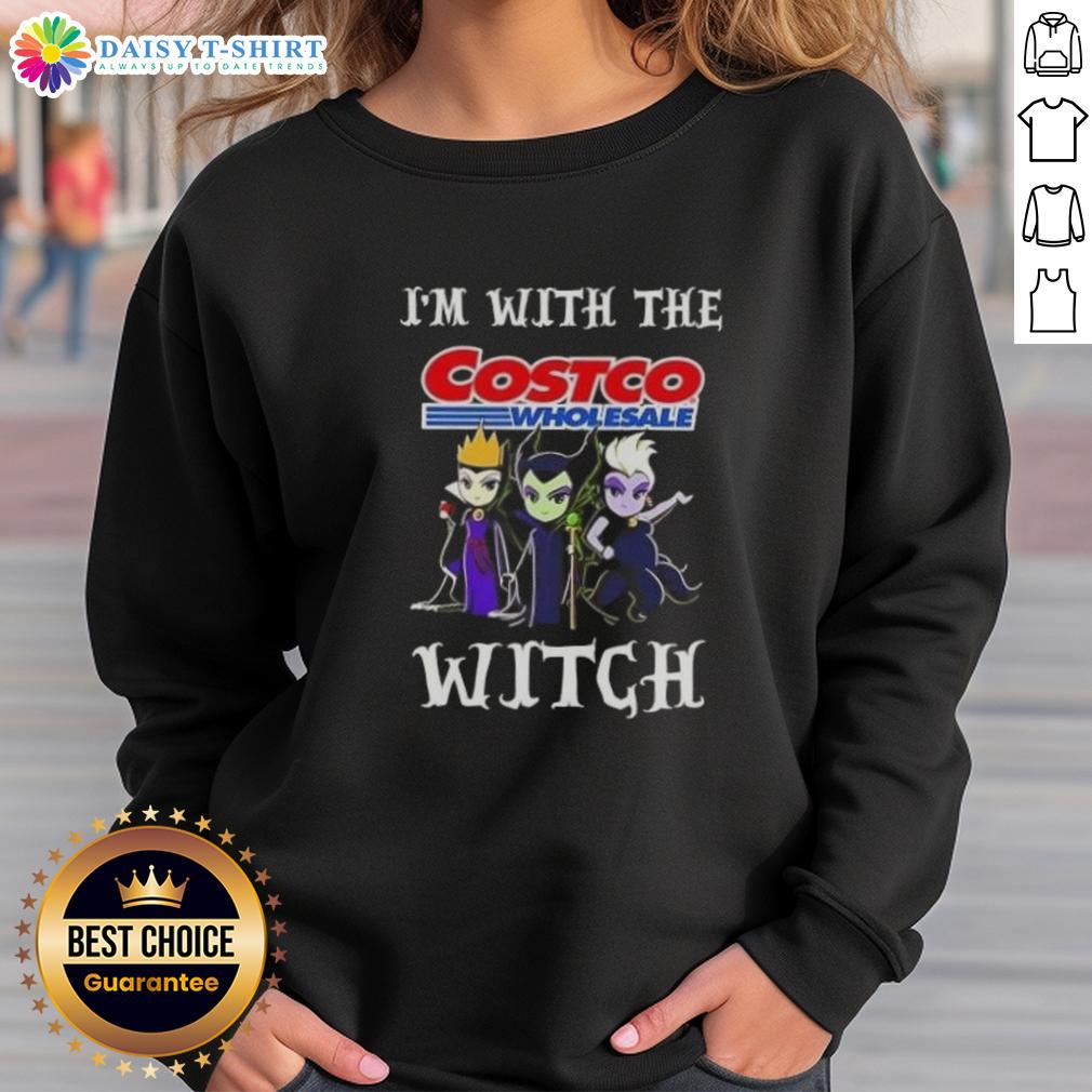 Hot I'M With The Costco Wholesale Witch Villains Halloween Sweatshirt Hot I'm With The Costco Wholesale Witch Villains Halloween Sweatshirt featuring a spooky design perfect for Halloween.