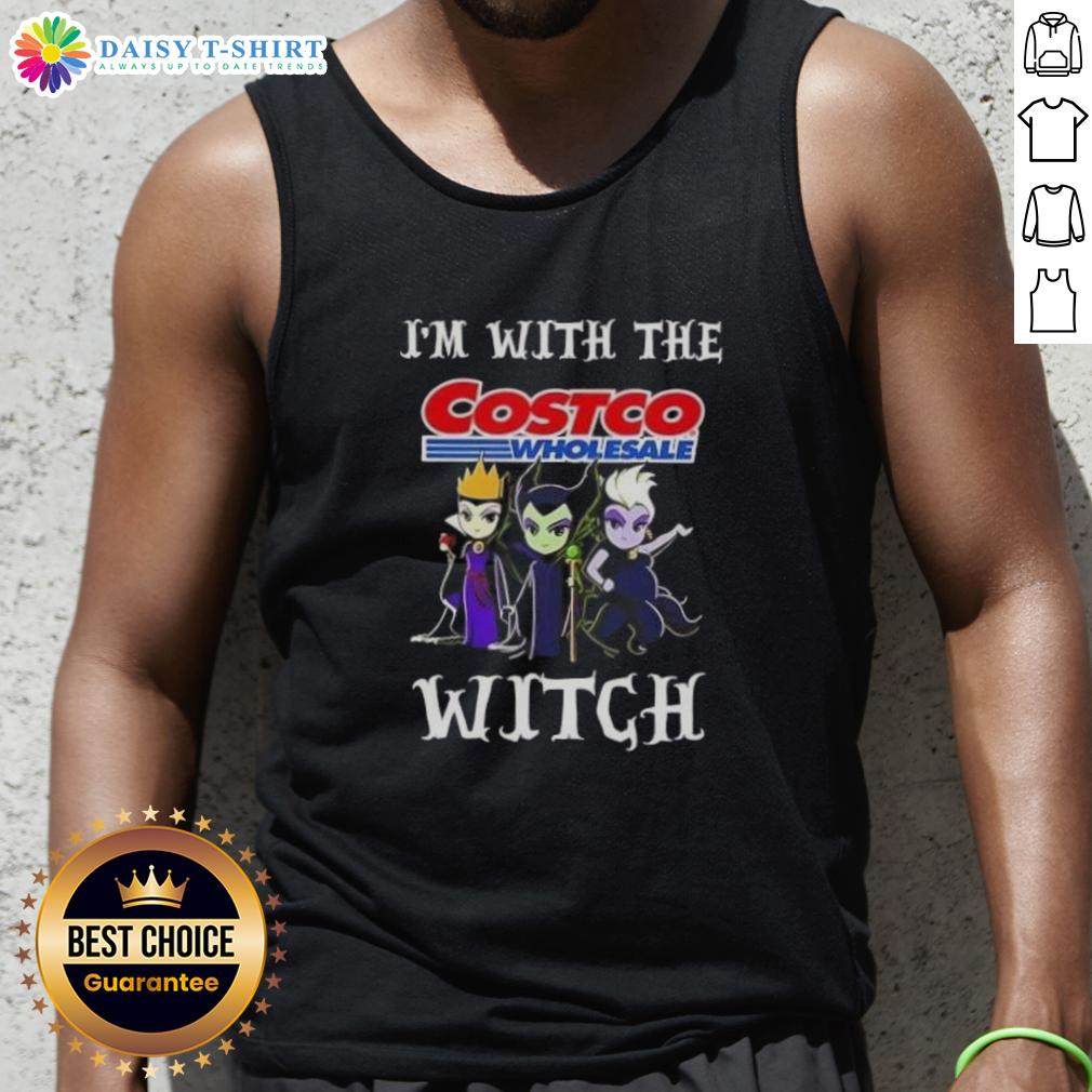 Hot I'M With The Costco Wholesale Witch Villains Halloween Tank Top Hot I'm With The Costco Wholesale Witch Villains Halloween Tank Top featuring a fun graphic for festive fall wear.