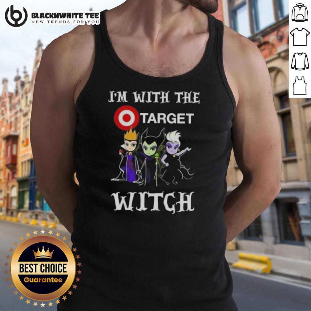 Hot I'M With The Target Witch Villains Halloween Tank Top Hot Im With The Target Witch Villains Halloween Tank Top featuring spooky graphics perfect for Halloween festivities.