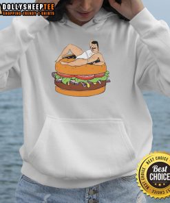 Alt Text: Hot Bob Belcher Bisexuals Hamburger Cartoon Hoodie featuring vibrant design and playful graphics for fans.