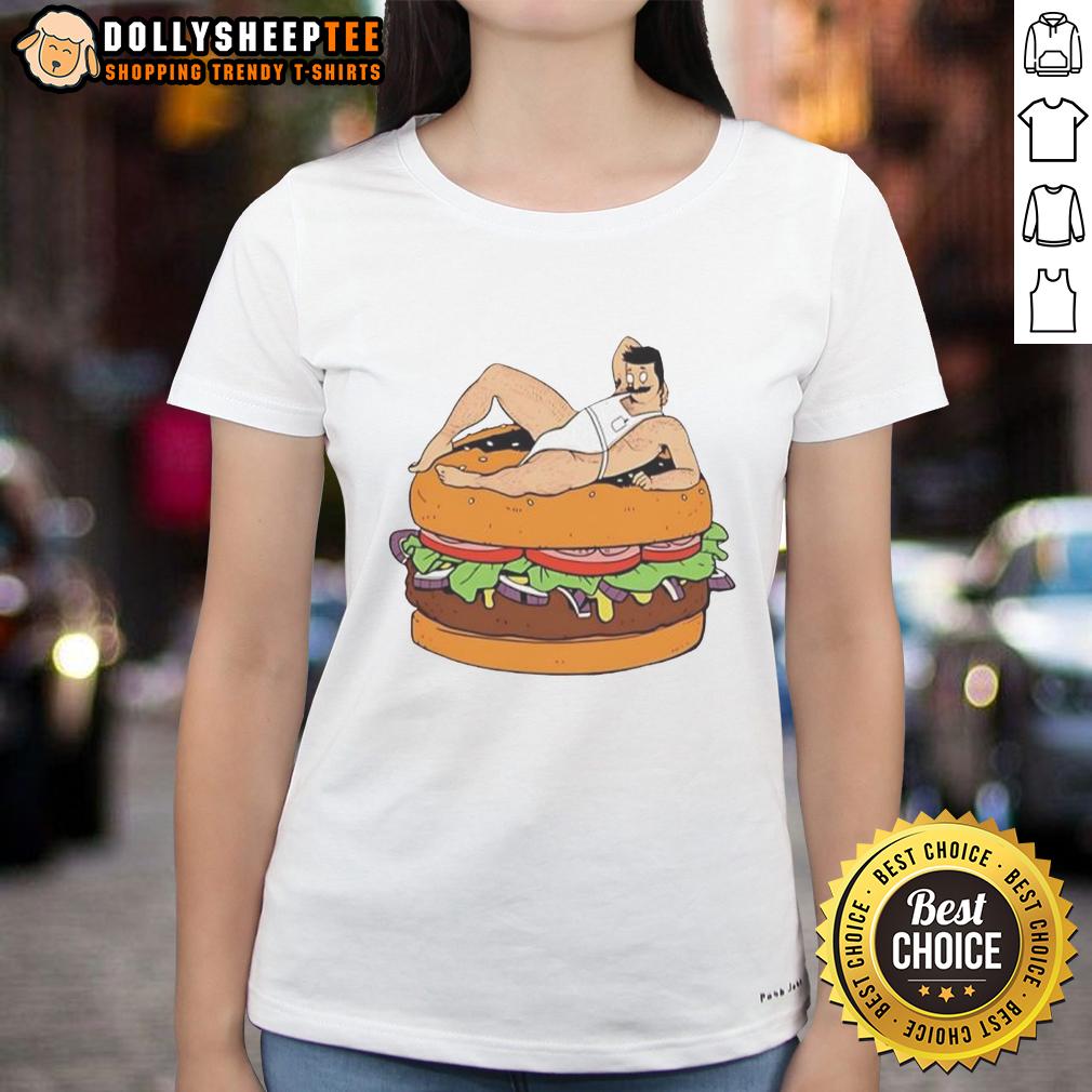 Hot Is Bob Belcher Bisexuals Hamburger Cartoon Ladies Tee Hot Bob Belcher bisexuals hamburger cartoon ladies tee featuring vibrant colors and playful design.