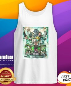 Hot Jason Kelce in a Philadelphia Eagles tank top, showcasing the 'Hungry Dogs Run Faster' slogan, perfect for fans.