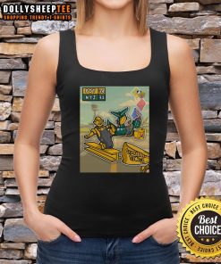 Hot jet fuel does not melt steel beams graphic design on a stylish NYJ tank top, perfect for fans and skeptics alike.