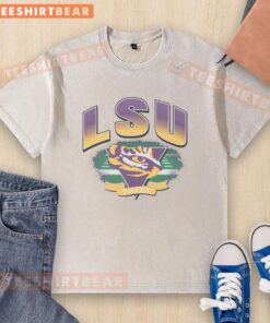 Hot Louisiana State Tigers LSU Arena Fade Washed T-Shirt in vibrant colors, perfect for fans and casual wear.