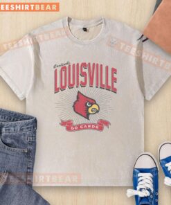 Hot Louisville Cardinals Prime Play Washed T-Shirt in red, featuring team logo and casual style for fans and sports enthusiasts.