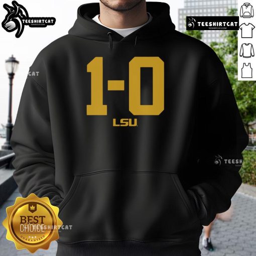 Alt Text: Stylish Hot LSU Football 1-0 Hoodie featuring vibrant team colors and logo, perfect for fans and game day wear.