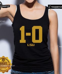 Hot LSU Football 1-0 Tank Top featuring vibrant design, perfect for game day and showing team spirit.