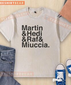 Hot Martin Hedi Raf and Miuccia washed t-shirt featuring a stylish design, perfect for casual wear and fashion enthusiasts.