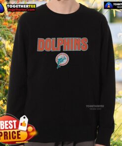 Retro Hot Miami Dolphins Throwback Sweatshirt featuring team colors and logo, perfect for fans and collectors.