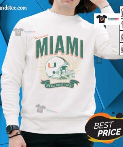 Hot Miami Hurricanes Prime Play sweatshirt in vibrant colors, perfect for fans showcasing school spirit and comfort.