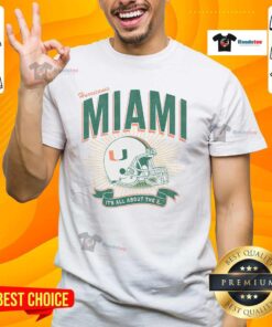 Hot Miami Hurricanes Prime Play T-Shirt featuring vibrant team colors and logo, perfect for fans and game day attire.
