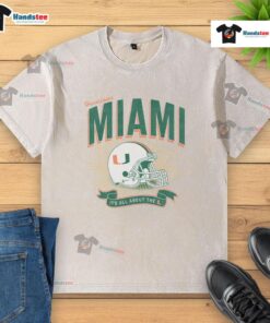 Hot Miami Hurricanes Prime Play Washed T-Shirt featuring vibrant team colors and logo, perfect for game day.