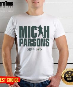 Hot Micah Parsons Green Bay Packers Figure T-Shirt featuring vibrant graphics and comfortable fabric for fans.