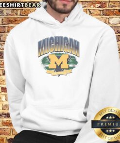Hot Michigan Wolverines Arena Fade Hoodie in navy, perfect for game day or casual wear, showcasing team pride and style.