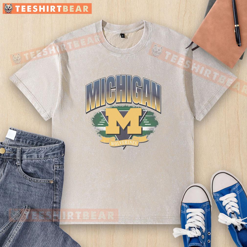 Hot Michigan Wolverines Arena Fade Washed T Shirt Hot Michigan Wolverines Arena Fade Washed T-Shirt featuring bold team colors and logo, perfect for fans.